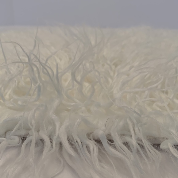 Kevin Textile White Faux Fur Fuzzy Pillow Cover - Picture 2 of 8